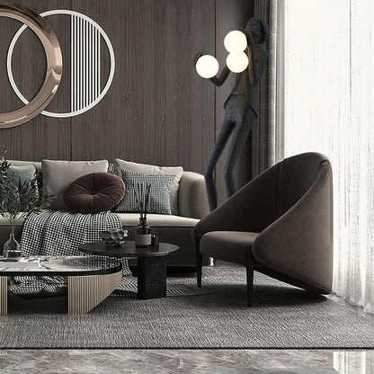 Elegant Gentleman Sculpture LED Floor Lamp