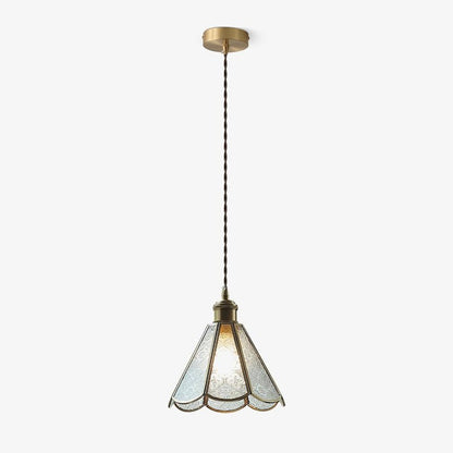 Elegant Patterned Glass Pendant Light Fixture