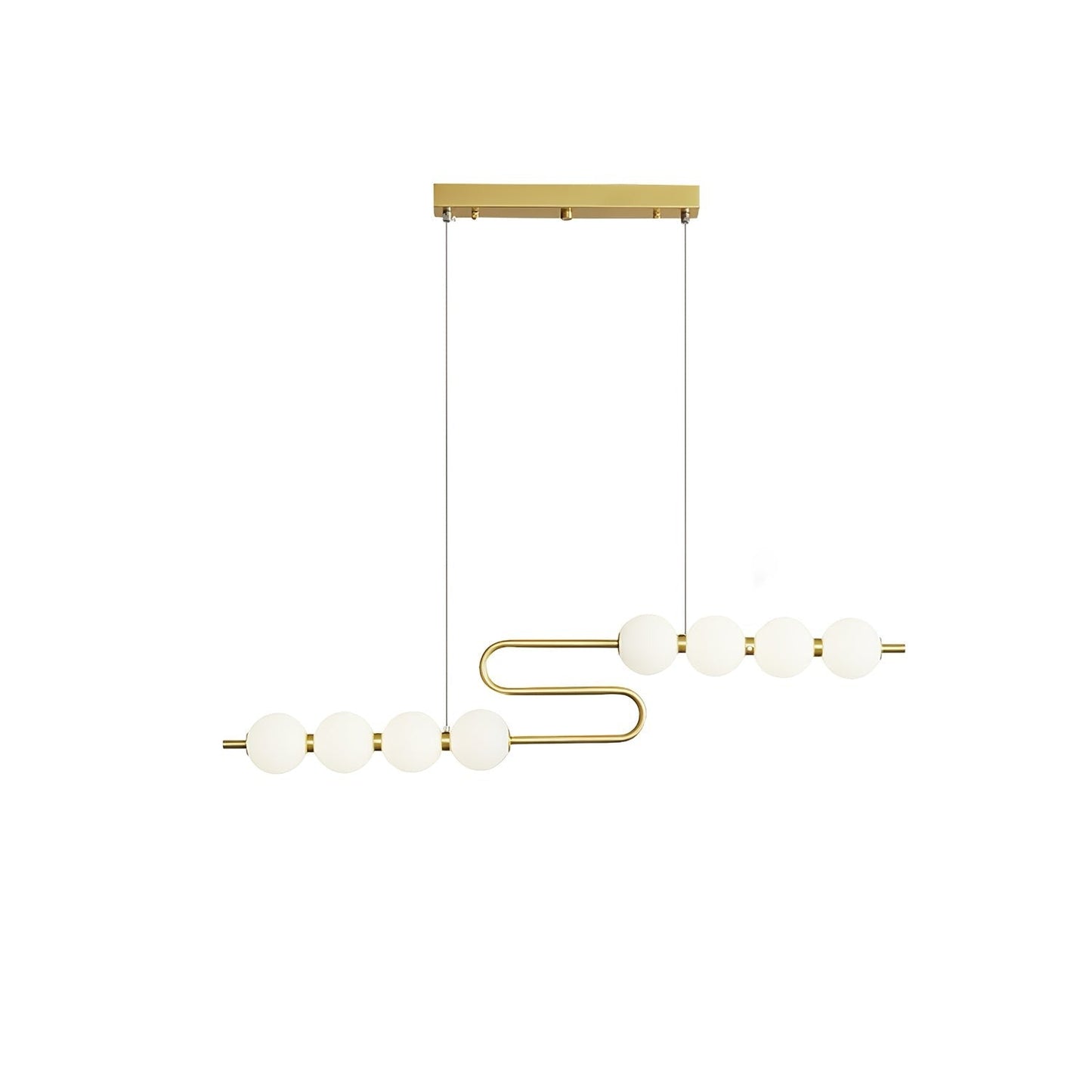 Elegant Pearl-Inspired Acrylic LED Chandelier