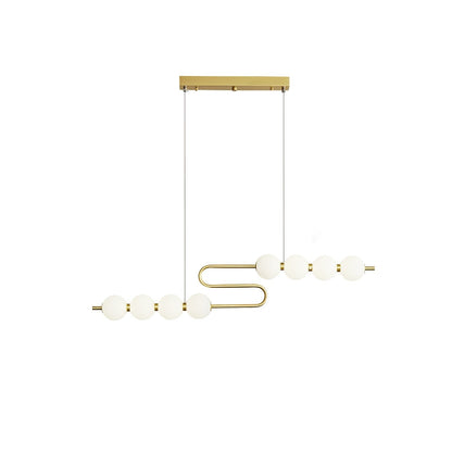 Elegant Pearl-Inspired Acrylic LED Chandelier