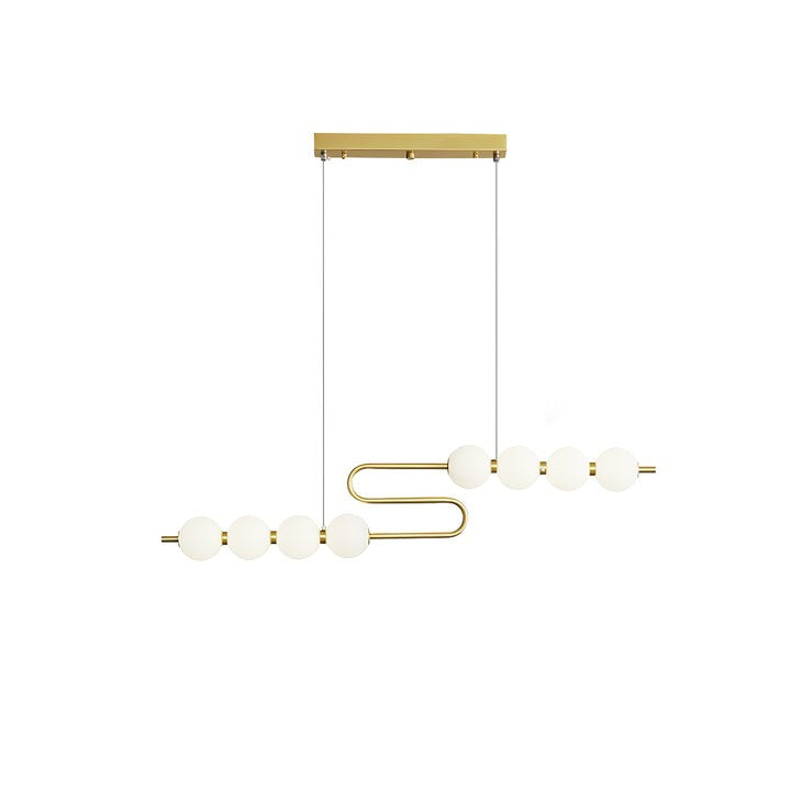 Elegant Pearl-Inspired Acrylic LED Chandelier