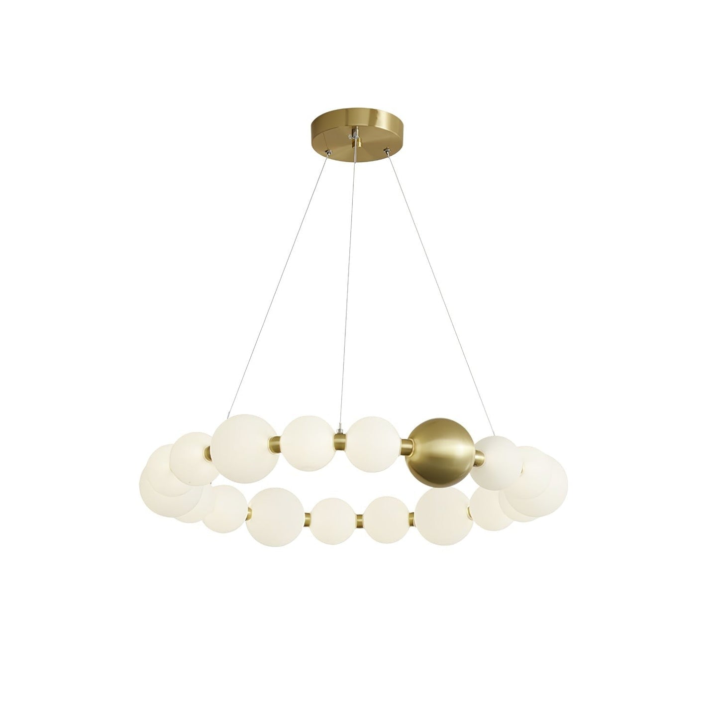 Elegant Pearl-Inspired Acrylic LED Chandelier
