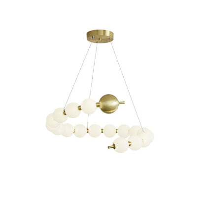 Elegant Pearl-Inspired Acrylic LED Chandelier
