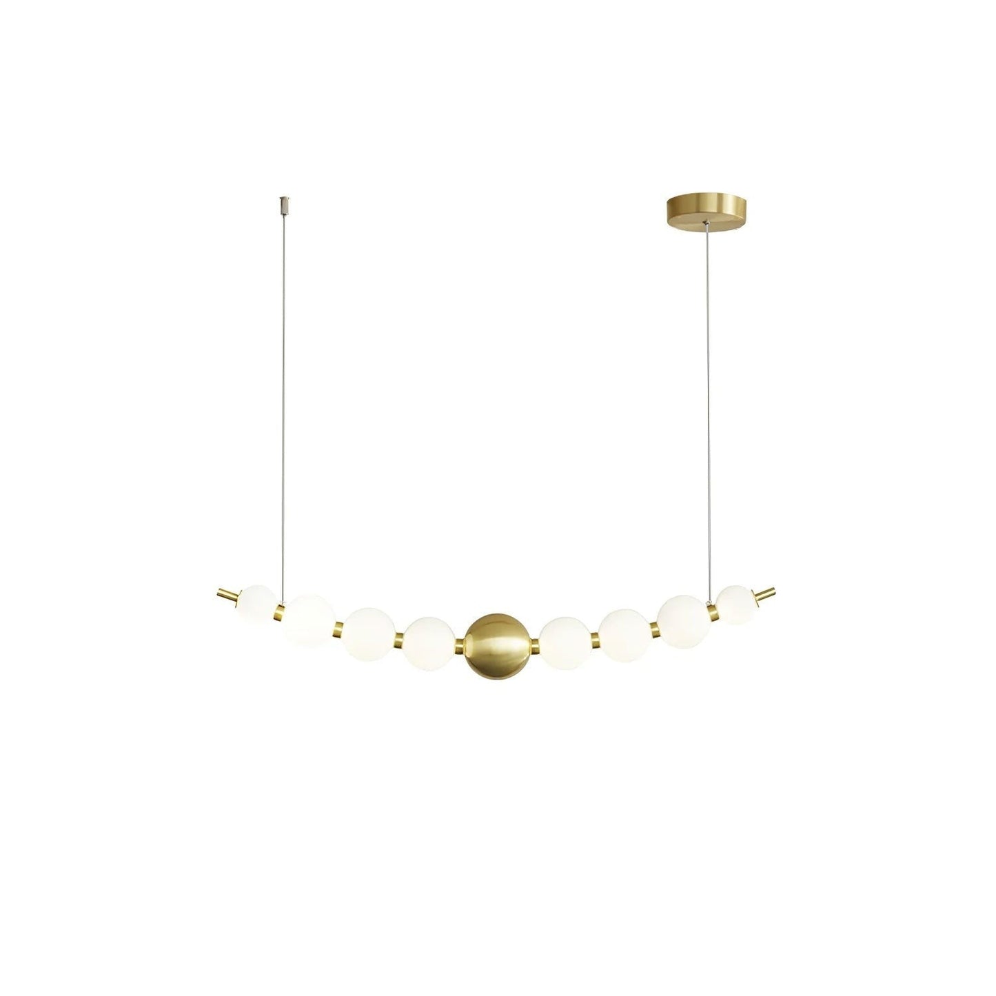Elegant Pearl-Inspired Acrylic LED Chandelier