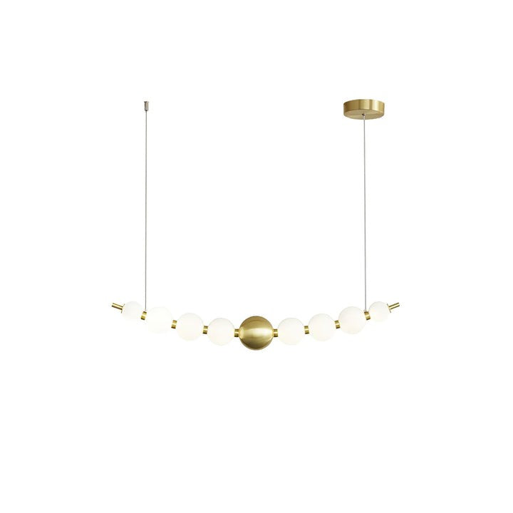 Elegant Pearl-Inspired Acrylic LED Chandelier