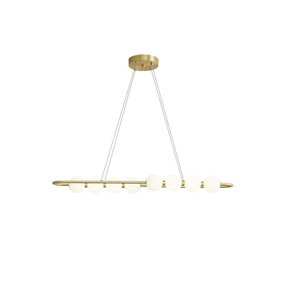 Elegant Pearl-Inspired Acrylic LED Chandelier