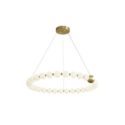 Elegant Pearl-Inspired Acrylic LED Chandelier