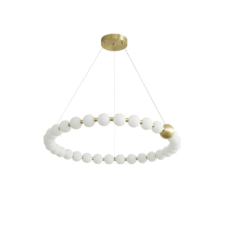 Elegant Pearl-Inspired Acrylic LED Chandelier