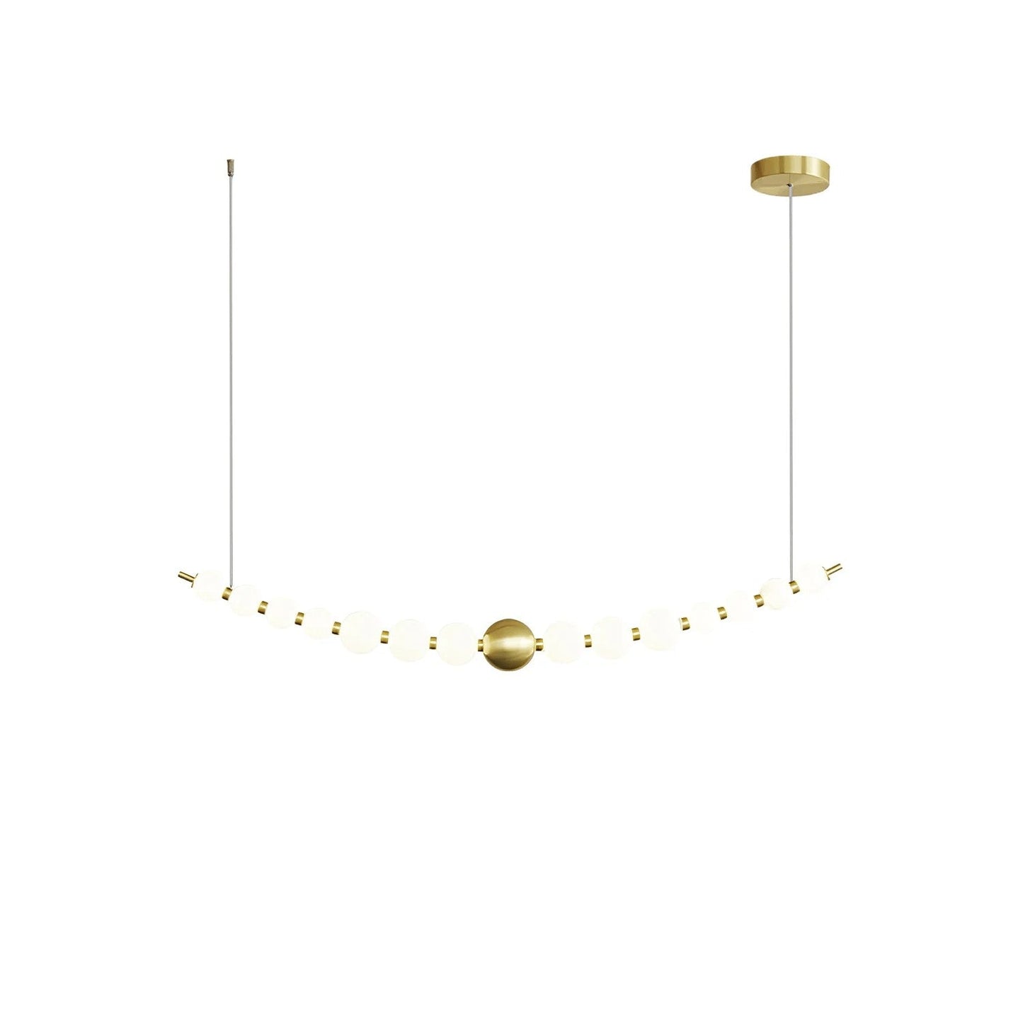 Elegant Pearl-Inspired Acrylic LED Chandelier