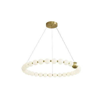 Elegant Pearl-Inspired Acrylic LED Chandelier