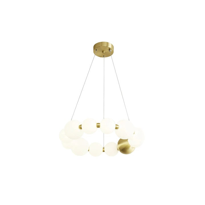 Elegant Pearl-Inspired Acrylic LED Chandelier