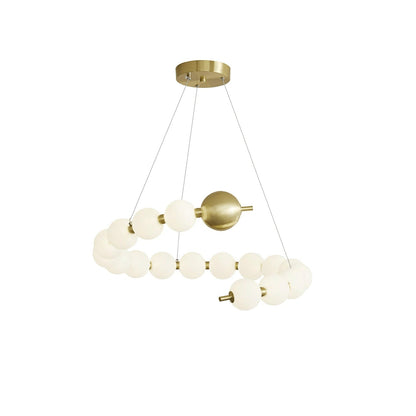 Elegant Pearl-Inspired Acrylic LED Chandelier