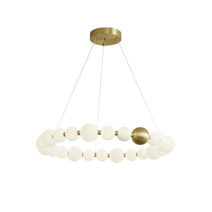 Elegant Pearl-Inspired Acrylic LED Chandelier