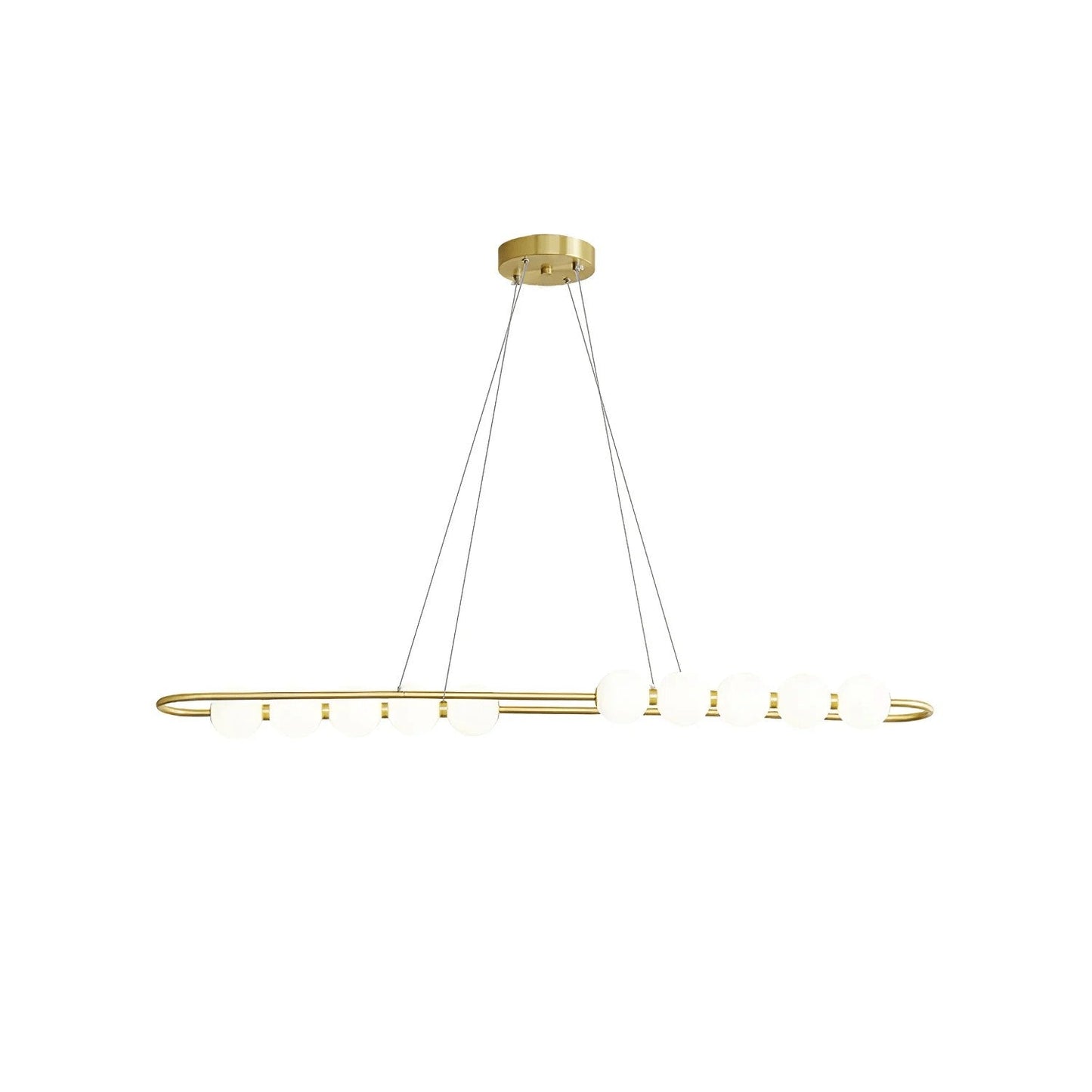 Elegant Pearl-Inspired Acrylic LED Chandelier