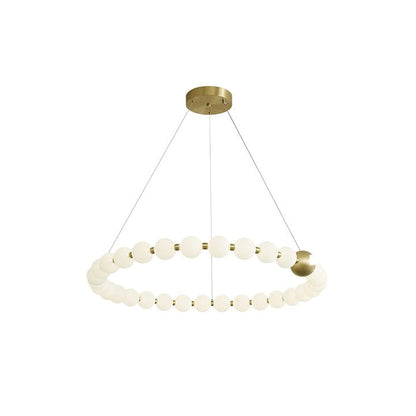 Elegant Pearl-Inspired Acrylic LED Chandelier