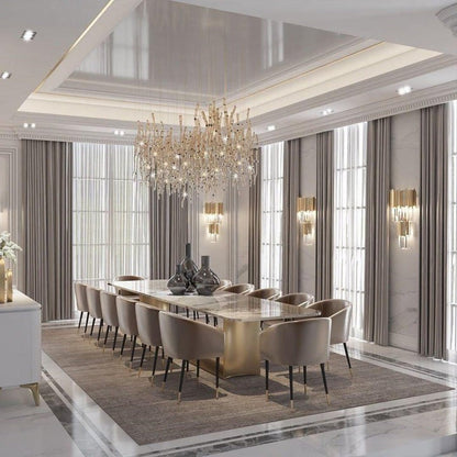 Empire Crystal Wall Sconce - Gold & Stainless Steel