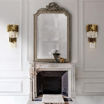Empire Crystal Wall Sconce - Gold & Stainless Steel