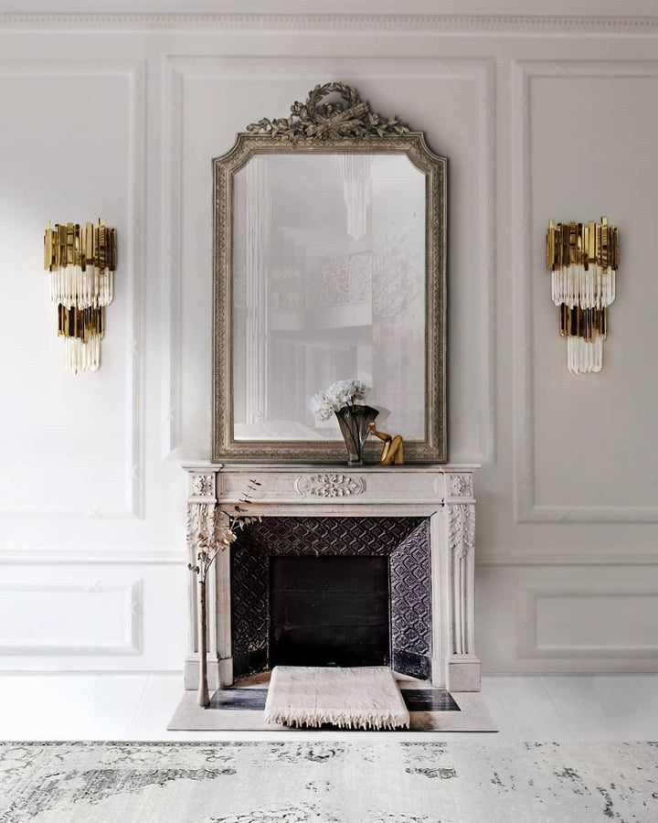 Empire Crystal Wall Sconce - Gold & Stainless Steel
