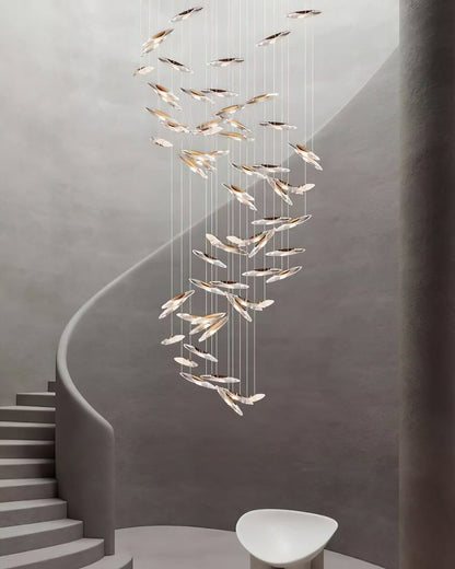 Ethereal LED Crystal Orb Chandelier