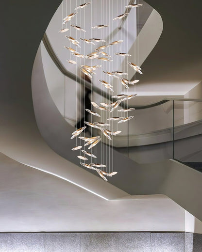 Ethereal LED Crystal Orb Chandelier