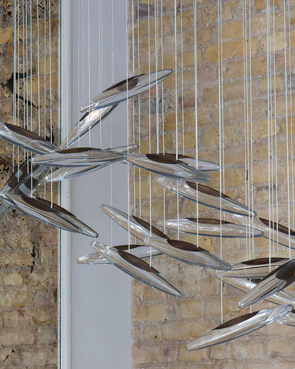 Ethereal LED Crystal Orb Chandelier