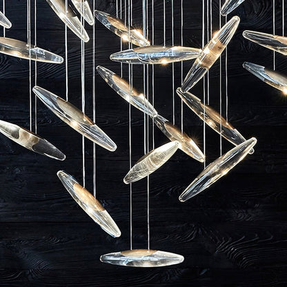 Ethereal LED Crystal Orb Chandelier