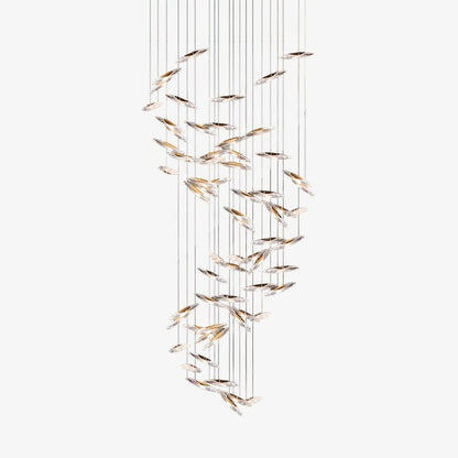 Ethereal LED Crystal Orb Chandelier
