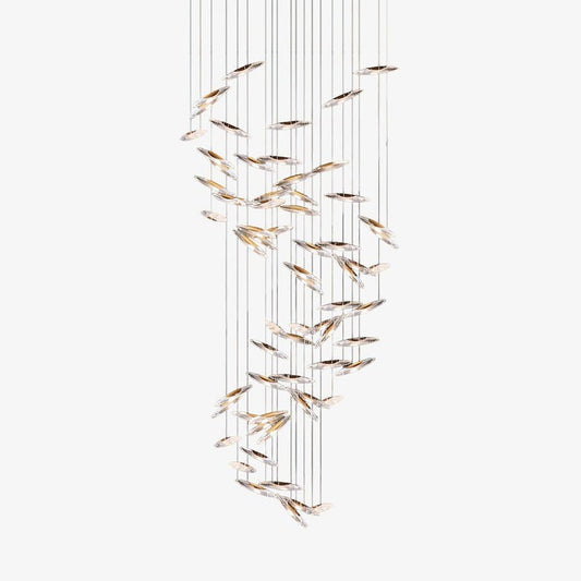 Ethereal LED Crystal Orb Chandelier