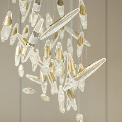 Ethereal LED Crystal Orb Chandelier