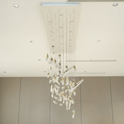Ethereal LED Crystal Orb Chandelier