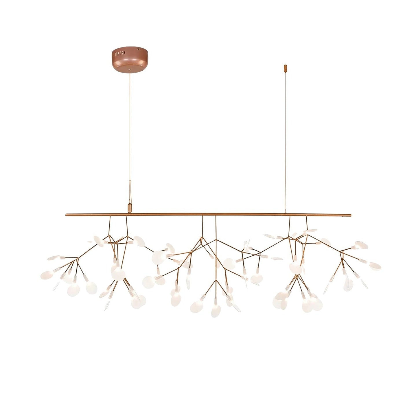 Firefly LED Branch Chandelier - Rose Gold Finish