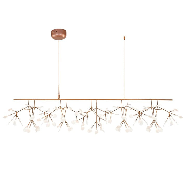 Firefly LED Branch Chandelier - Rose Gold Finish