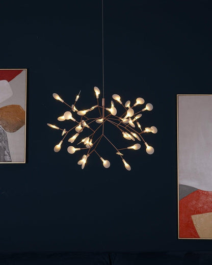 Firefly LED Branch Chandelier - Rose Gold Finish
