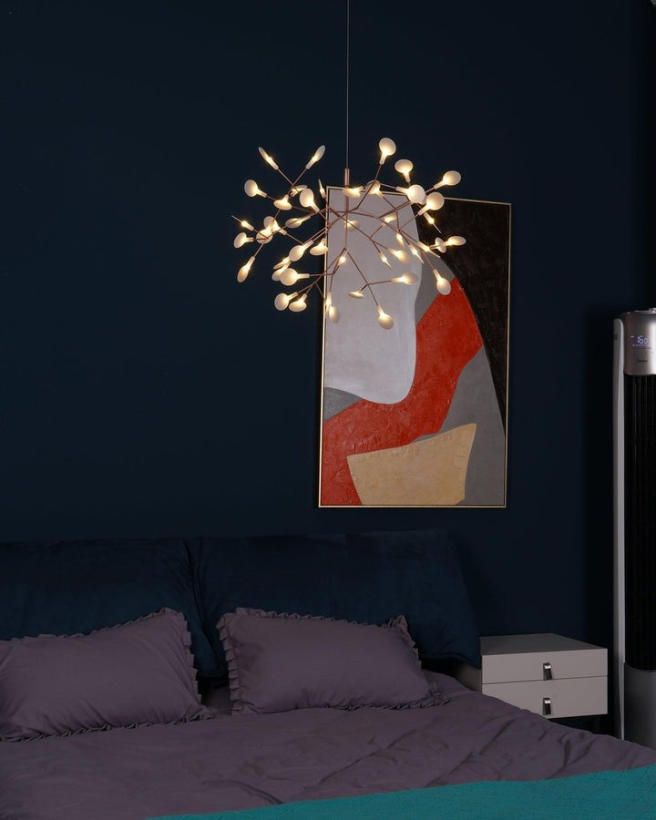 Firefly LED Branch Chandelier - Rose Gold Finish
