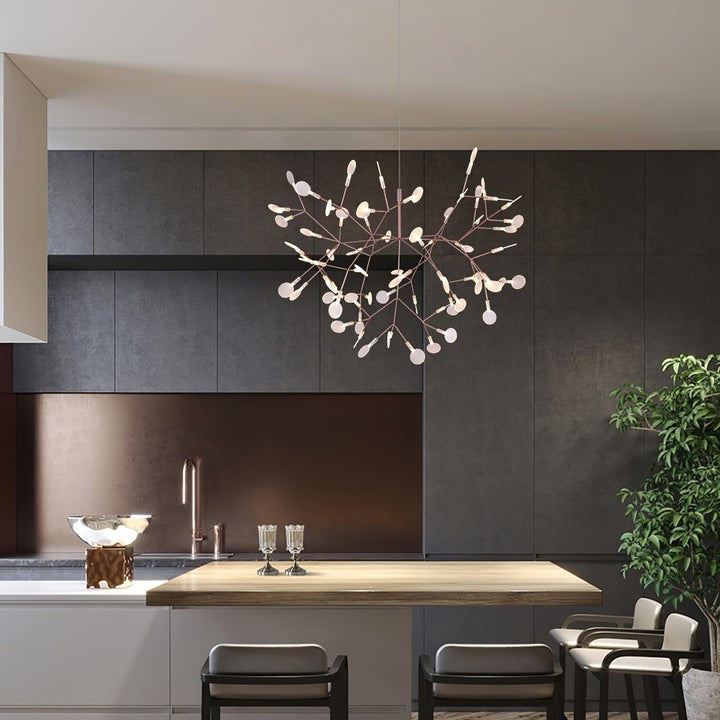 Firefly LED Branch Chandelier - Rose Gold Finish