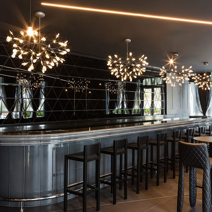 Firefly LED Branch Chandelier - Rose Gold Finish
