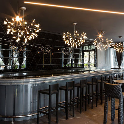 Firefly LED Branch Chandelier - Rose Gold Finish