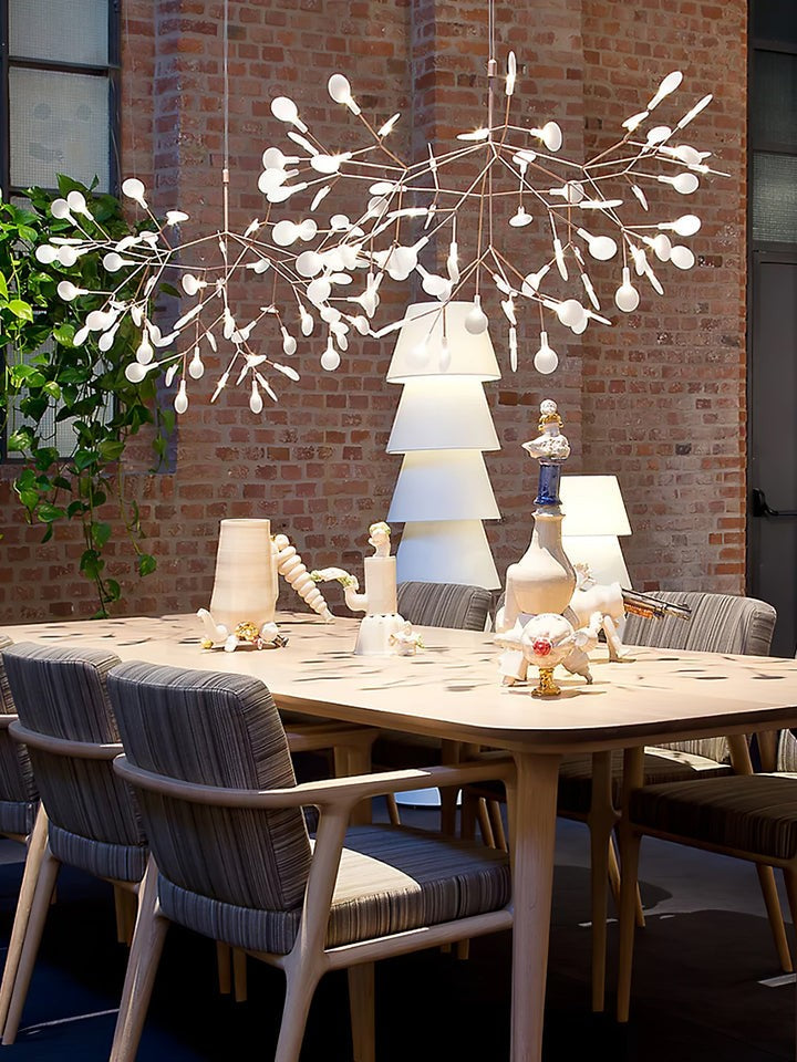 Firefly LED Branch Chandelier - Rose Gold Finish