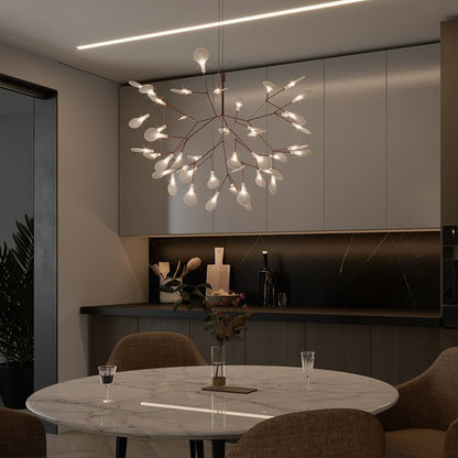 Firefly LED Branch Chandelier - Rose Gold Finish