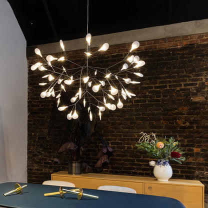 Firefly LED Branch Chandelier - Rose Gold Finish