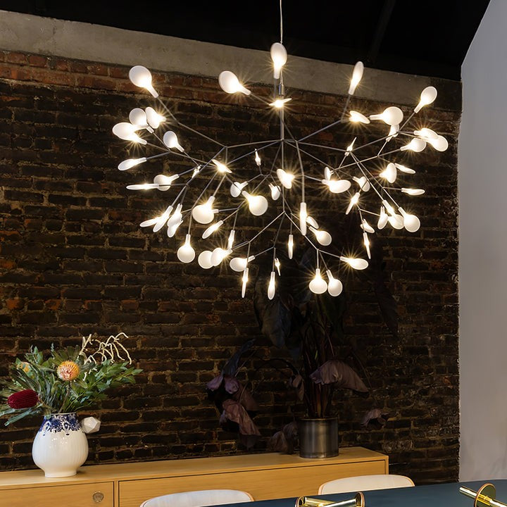 Firefly LED Branch Chandelier - Rose Gold Finish