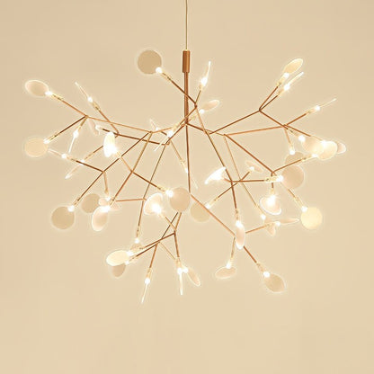 Firefly LED Branch Chandelier - Rose Gold Finish