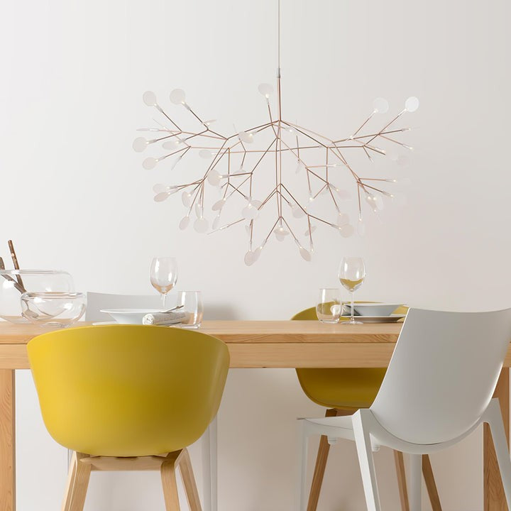 Firefly LED Branch Chandelier - Rose Gold Finish