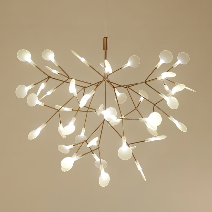 Firefly LED Branch Chandelier - Rose Gold Finish