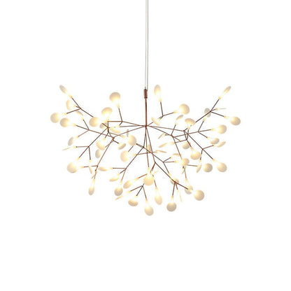Firefly LED Branch Chandelier - Rose Gold Finish