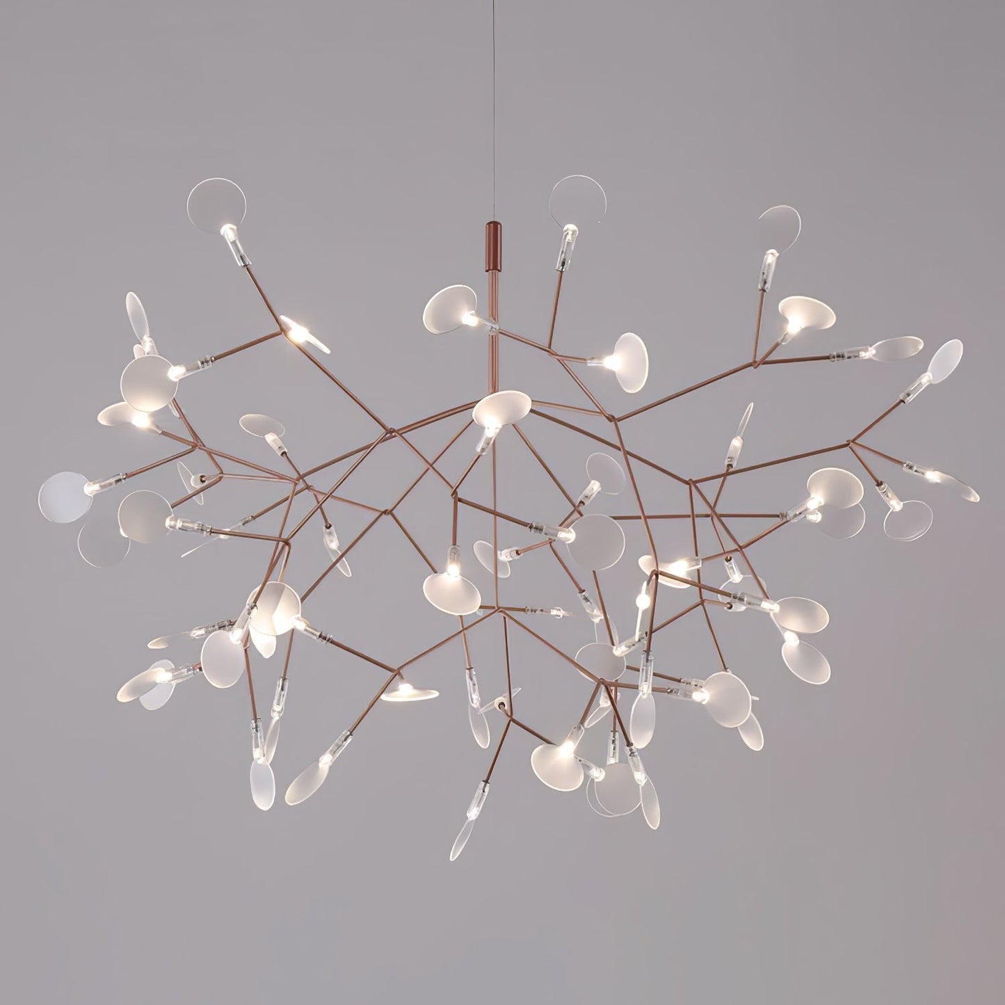 Firefly LED Branch Chandelier - Rose Gold Finish