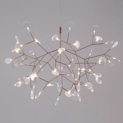 Firefly LED Branch Chandelier - Rose Gold Finish