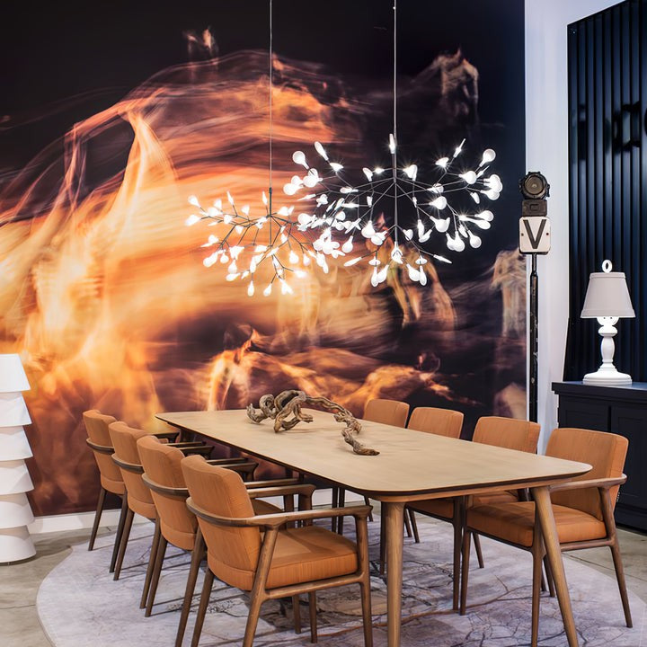 Firefly LED Branch Chandelier - Rose Gold Finish