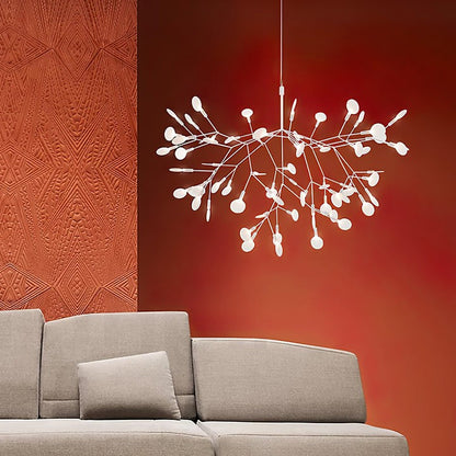 Firefly LED Branch Chandelier - Rose Gold Finish