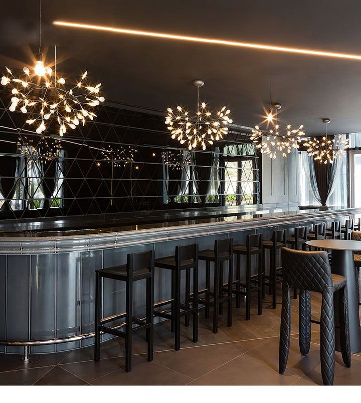 Firefly LED Branch Chandelier - Rose Gold Finish